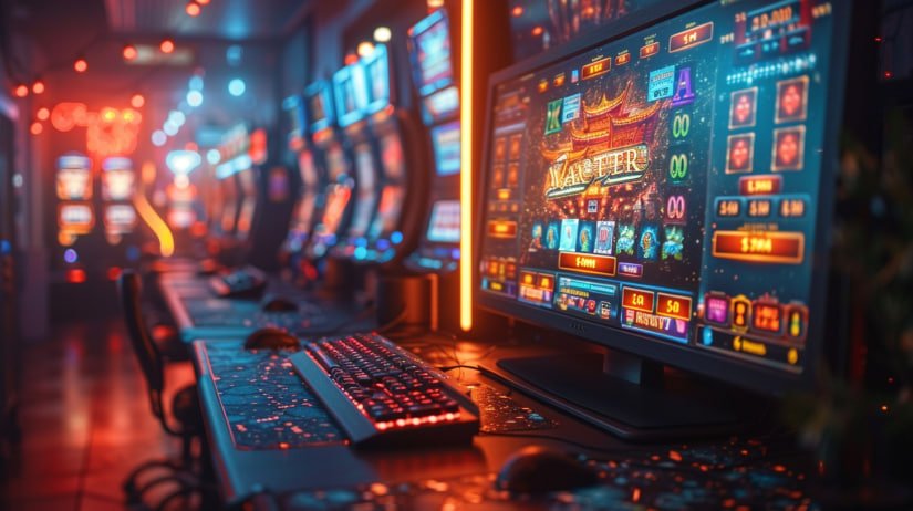 Casino style browsing scene on abbabet slots games page